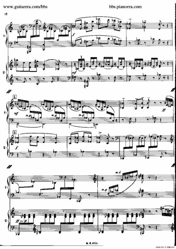 Sonata for Two Pianos（双钢琴奏鸣曲）