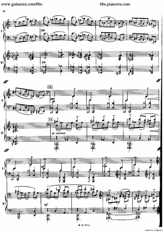 Sonata for Two Pianos（双钢琴奏鸣曲）