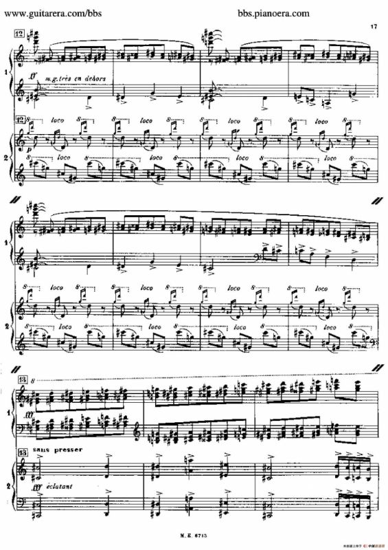 Sonata for Two Pianos（双钢琴奏鸣曲）