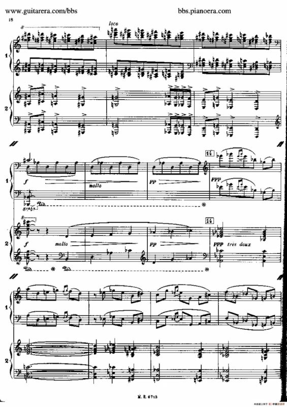 Sonata for Two Pianos（双钢琴奏鸣曲）