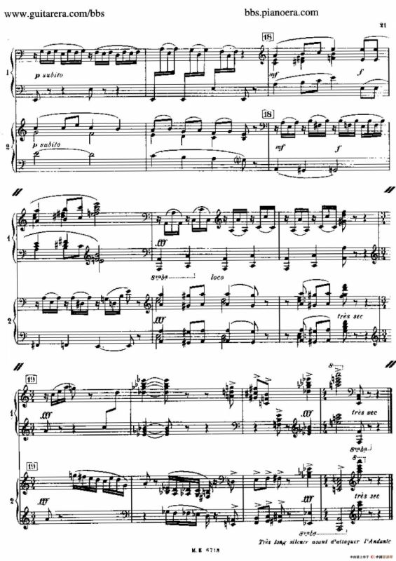 Sonata for Two Pianos（双钢琴奏鸣曲）