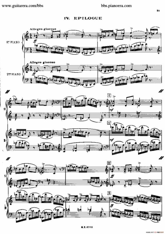 Sonata for Two Pianos（双钢琴奏鸣曲）