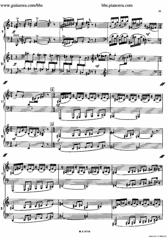 Sonata for Two Pianos（双钢琴奏鸣曲）