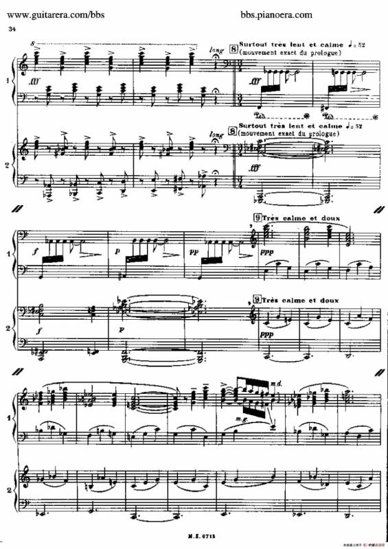 Sonata for Two Pianos（双钢琴奏鸣曲）