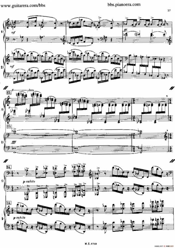 Sonata for Two Pianos（双钢琴奏鸣曲）