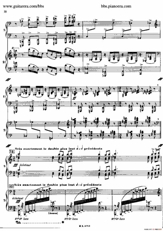 Sonata for Two Pianos（双钢琴奏鸣曲）