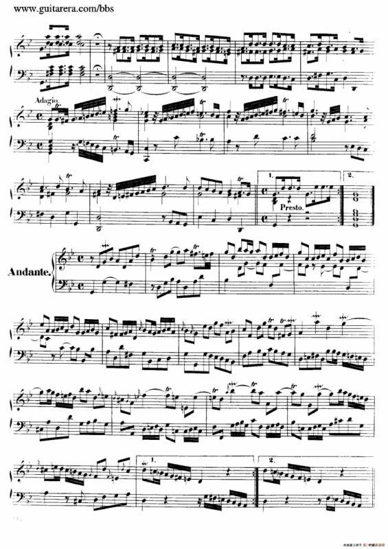 Suite No.7 in g Minor HWV 432（g小调第七组曲）