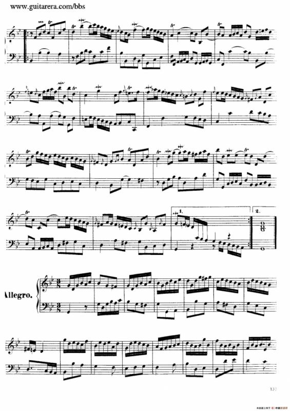 Suite No.7 in g Minor HWV 432（g小调第七组曲）