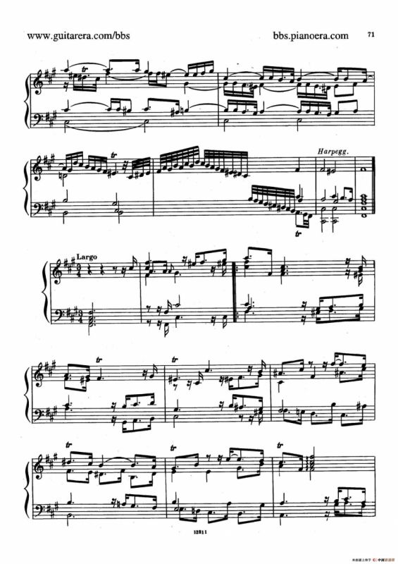 Suite No.6 in f-sharp Minor HWV 431（升f小调第六组曲）