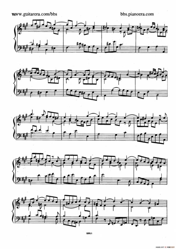 Suite No.6 in f-sharp Minor HWV 431（升f小调第六组曲）