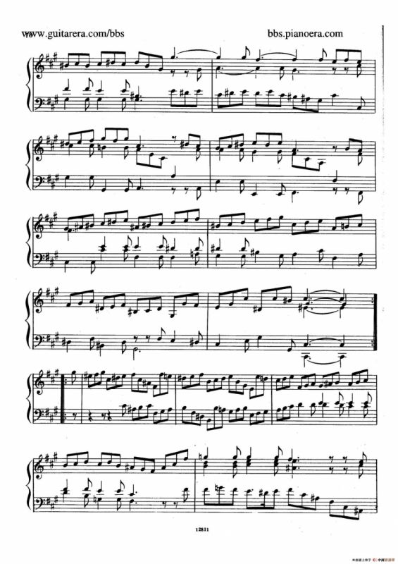 Suite No.6 in f-sharp Minor HWV 431（升f小调第六组曲）