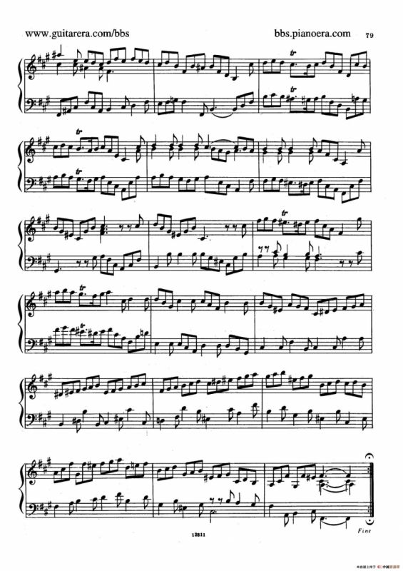 Suite No.6 in f-sharp Minor HWV 431（升f小调第六组曲）