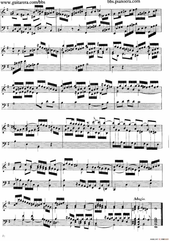 Suite No.4 in e Minor HWV 429（e小调第四组曲）