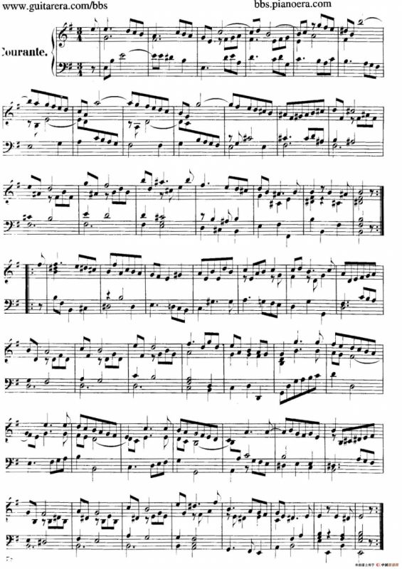 Suite No.4 in e Minor HWV 429（e小调第四组曲）