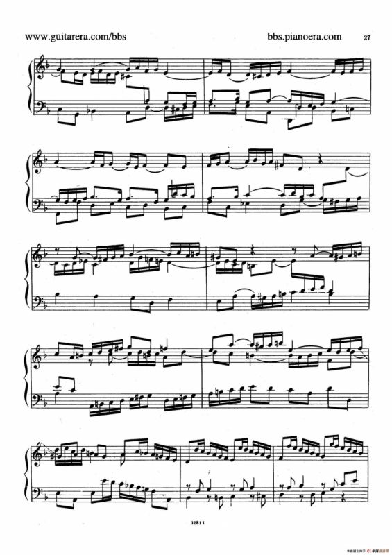 Suite No.3 in d Minor HWV 428（d小调第三组曲）