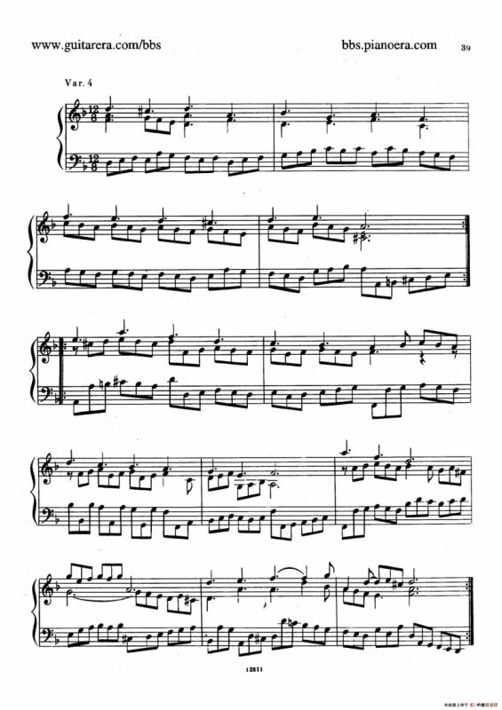 Suite No.3 in d Minor HWV 428（d小调第三组曲）