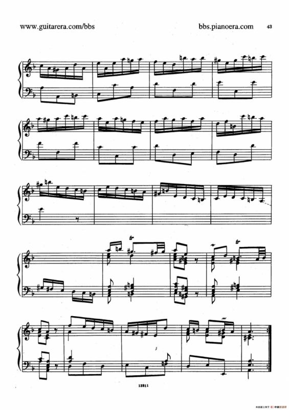 Suite No.3 in d Minor HWV 428（d小调第三组曲）
