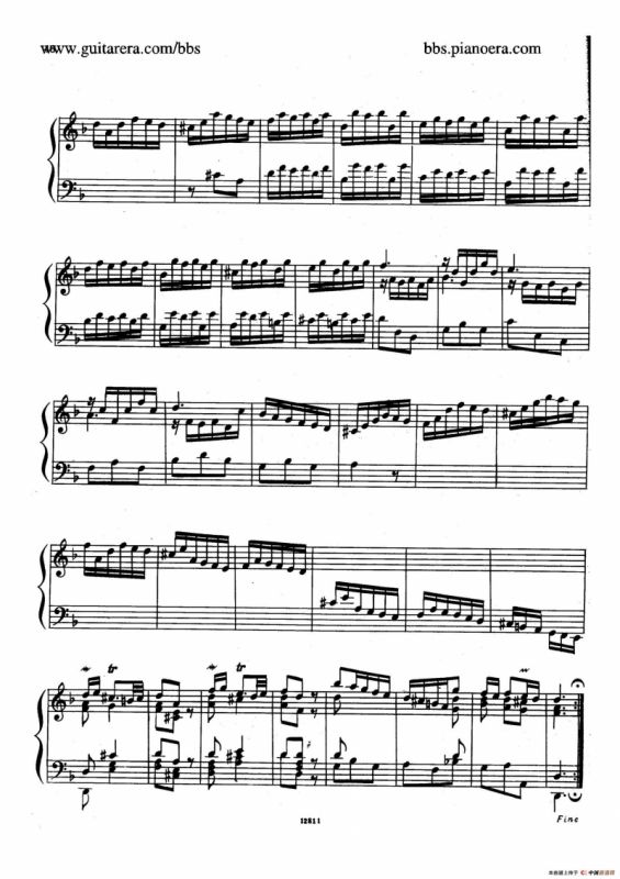 Suite No.3 in d Minor HWV 428（d小调第三组曲）