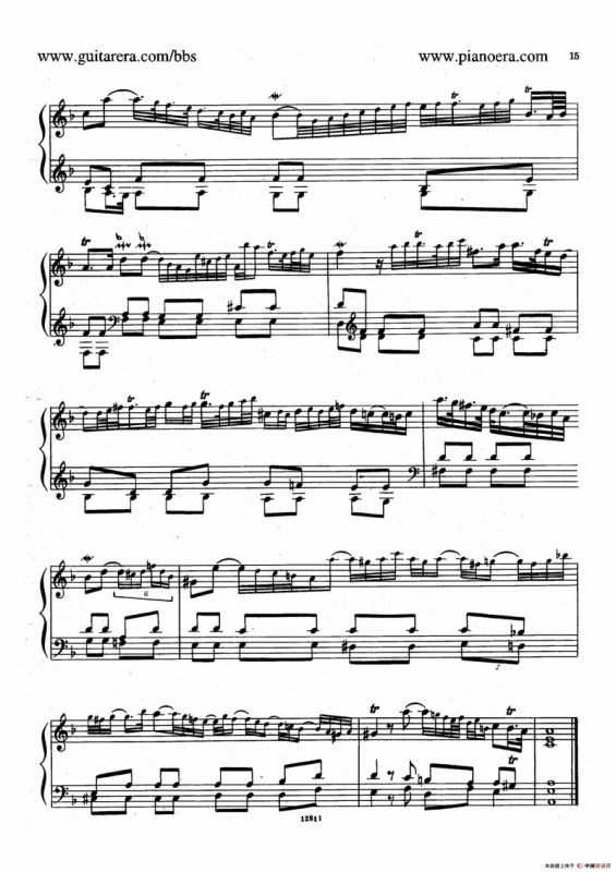 Suite No.2 in F Major HWV 427（F大调第二组曲）