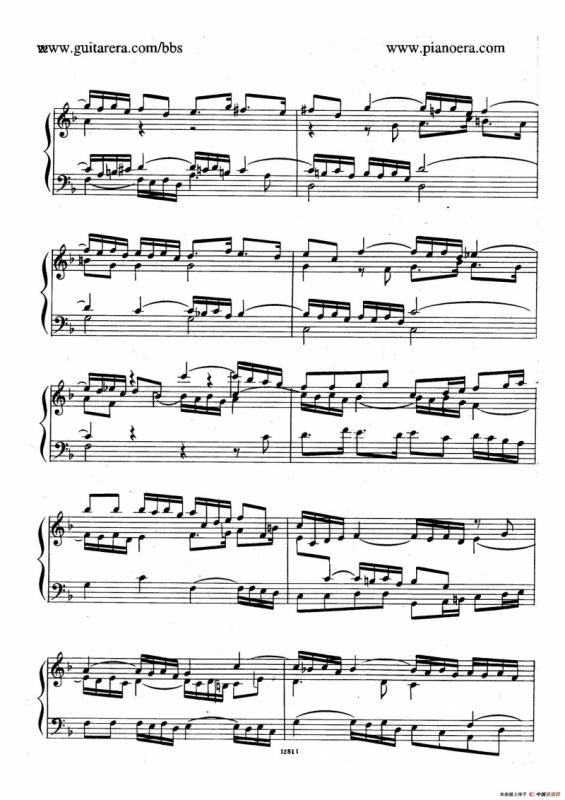 Suite No.2 in F Major HWV 427（F大调第二组曲）