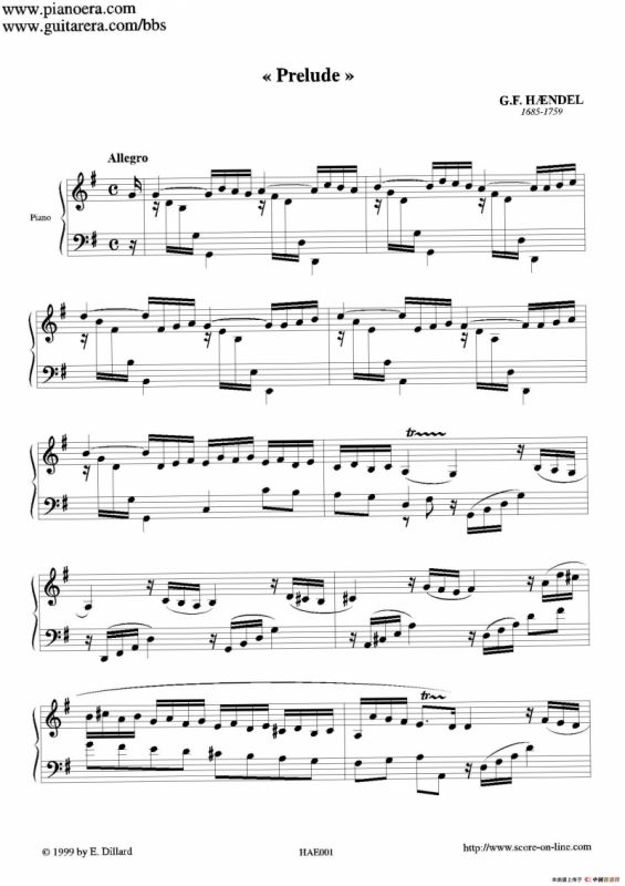 Prelude in G Major（G大调前奏曲）