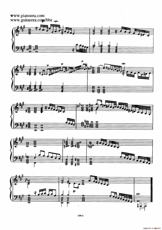 Suite No.1 in A Major HWV 426（A大调第一组曲）