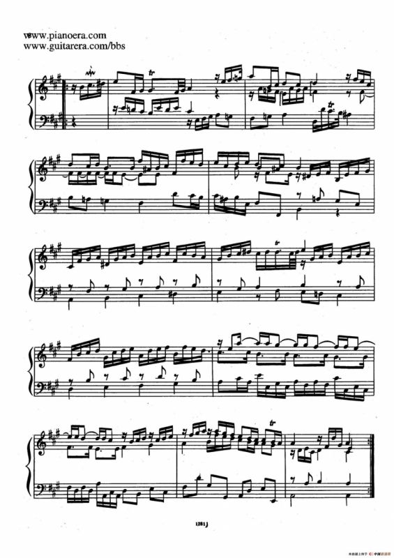 Suite No.1 in A Major HWV 426（A大调第一组曲）