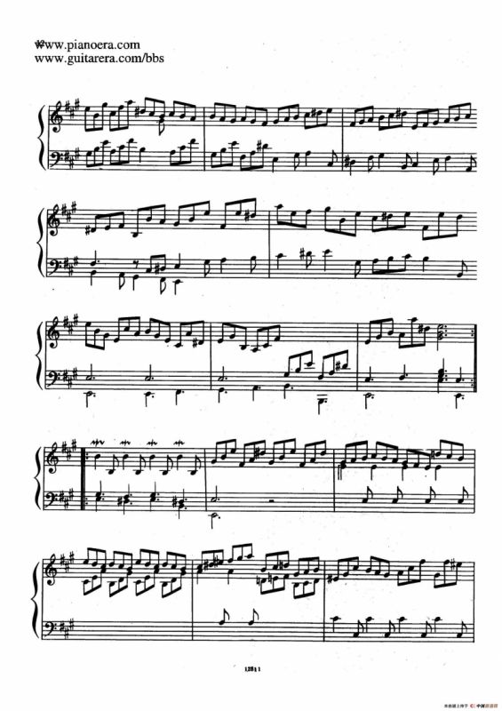 Suite No.1 in A Major HWV 426（A大调第一组曲）