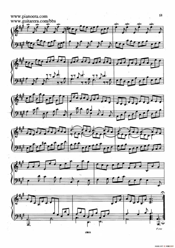 Suite No.1 in A Major HWV 426（A大调第一组曲）