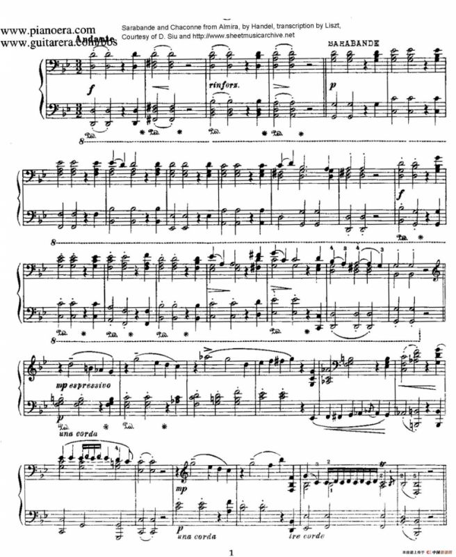 Sarabande & Chaconne（萨拉班德和恰空）