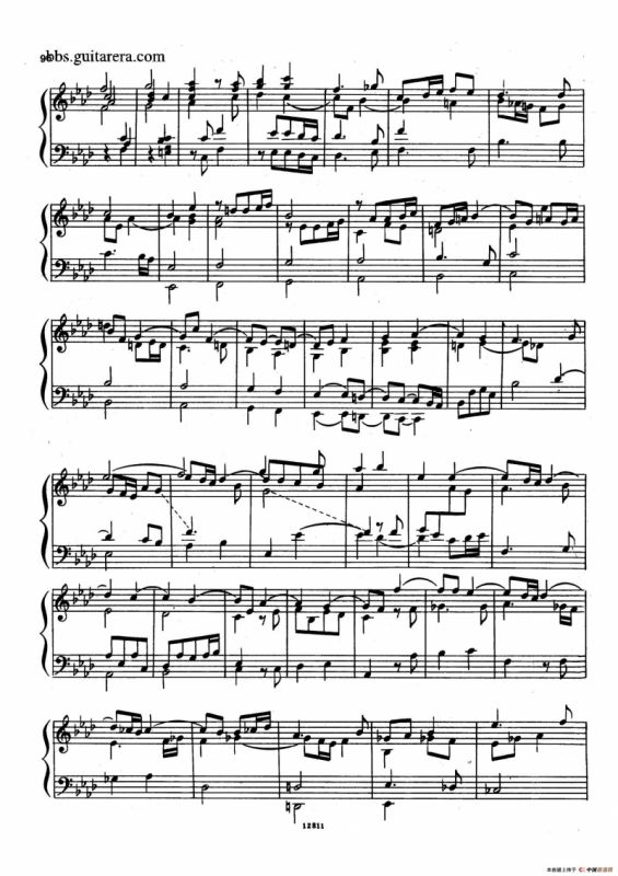 Suite No.8 in f Minor HWV 433（f小调第八组曲）