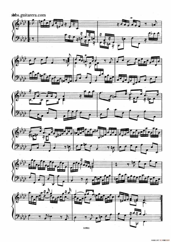 Suite No.8 in f Minor HWV 433（f小调第八组曲）