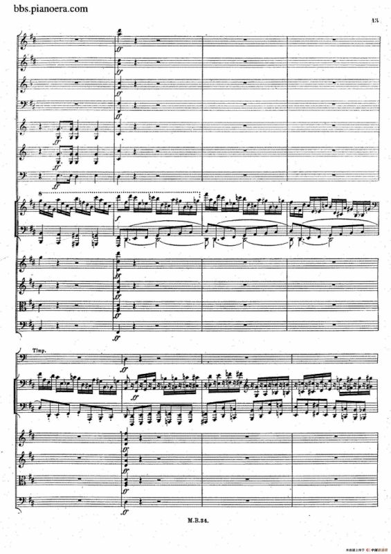 Capriccio Brillante in B Major Op.22（B大调华丽随想曲·钢琴+乐队总谱）