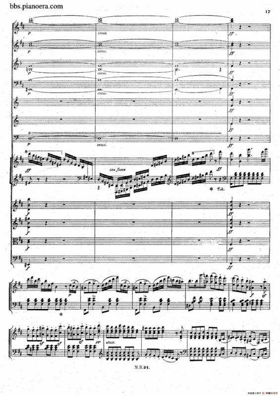 Capriccio Brillante in B Major Op.22（B大调华丽随想曲·钢琴+乐队总谱）