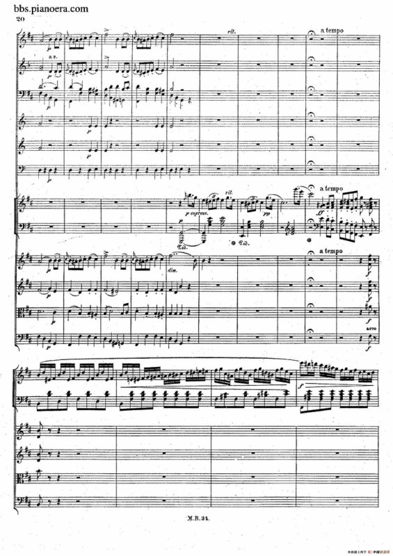 Capriccio Brillante in B Major Op.22（B大调华丽随想曲·钢琴+乐队总谱）