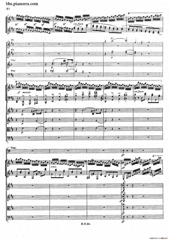 Capriccio Brillante in B Major Op.22（B大调华丽随想曲·钢琴+乐队总谱）