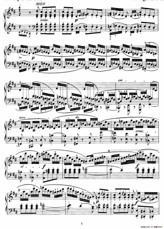 Capriccio Brillante in B Major Op.22（B大调华丽随想曲·钢琴独奏）