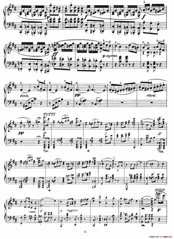 Capriccio Brillante in B Major Op.22（B大调华丽随想曲·钢琴独奏）