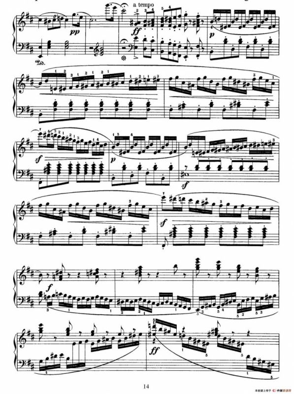 Capriccio Brillante in B Major Op.22（B大调华丽随想曲·钢琴独奏）