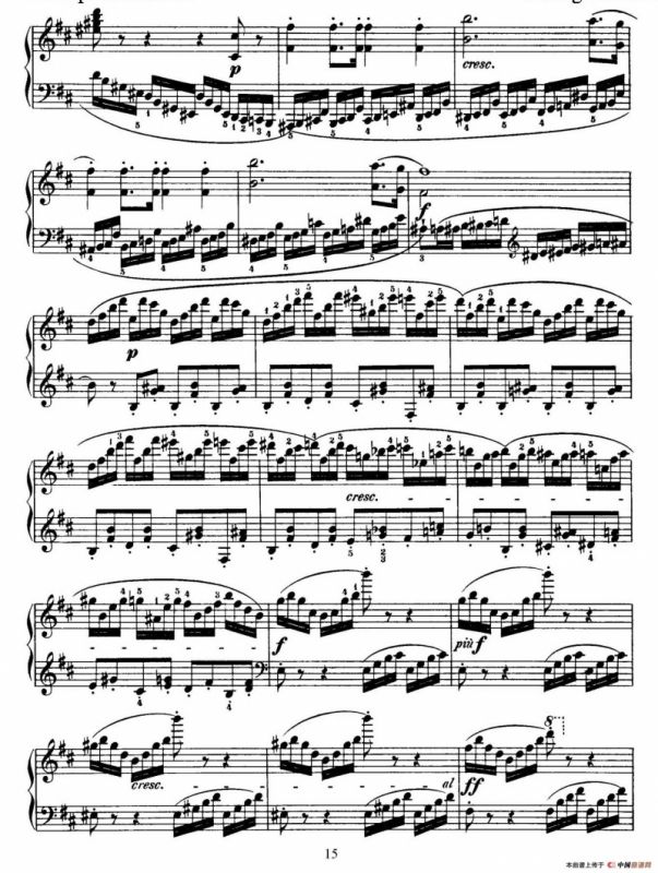 Capriccio Brillante in B Major Op.22（B大调华丽随想曲·钢琴独奏）