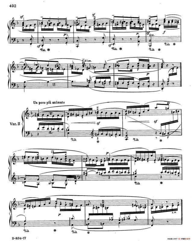 Variations Serieuses Op.54（d小调庄严变奏曲）