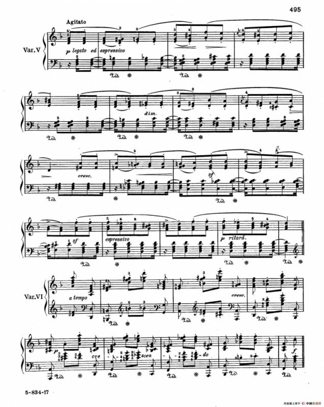 Variations Serieuses Op.54（d小调庄严变奏曲）