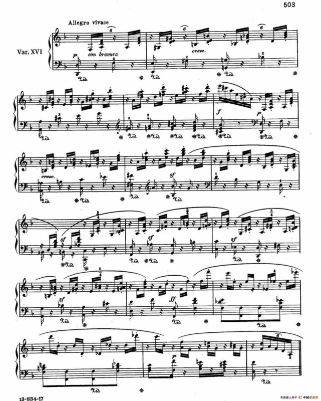 Variations Serieuses Op.54（d小调庄严变奏曲）