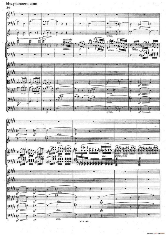 Piano Concerto No.1 in g Minor Op.25（g小调第一钢琴协奏曲·总谱）