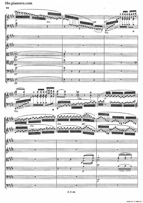 Piano Concerto No.1 in g Minor Op.25（g小调第一钢琴协奏曲·总谱）