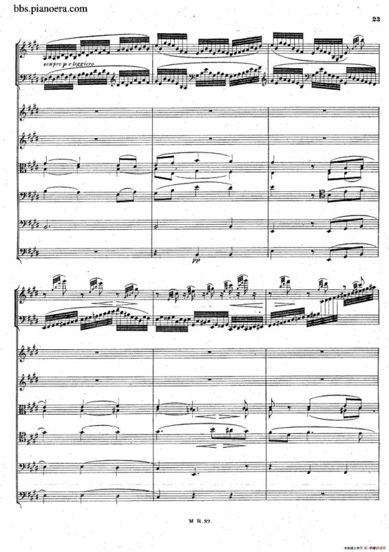 Piano Concerto No.1 in g Minor Op.25（g小调第一钢琴协奏曲·总谱）