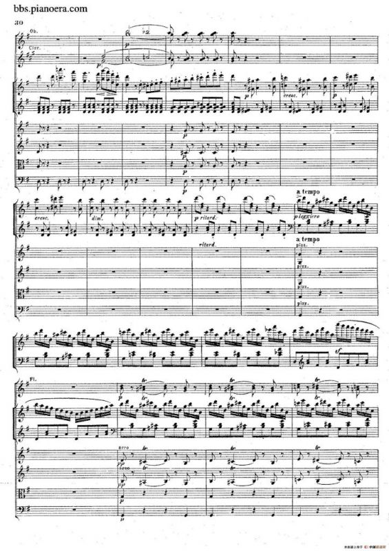 Piano Concerto No.1 in g Minor Op.25（g小调第一钢琴协奏曲·总谱）