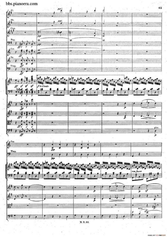 Piano Concerto No.1 in g Minor Op.25（g小调第一钢琴协奏曲·总谱）
