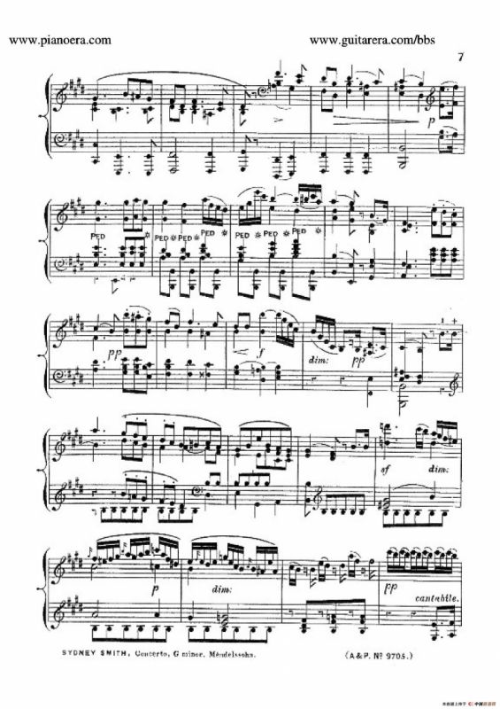 Piano Concerto No.1 in g Minor Op.25（g小调第一钢琴协奏曲·钢琴独奏）
