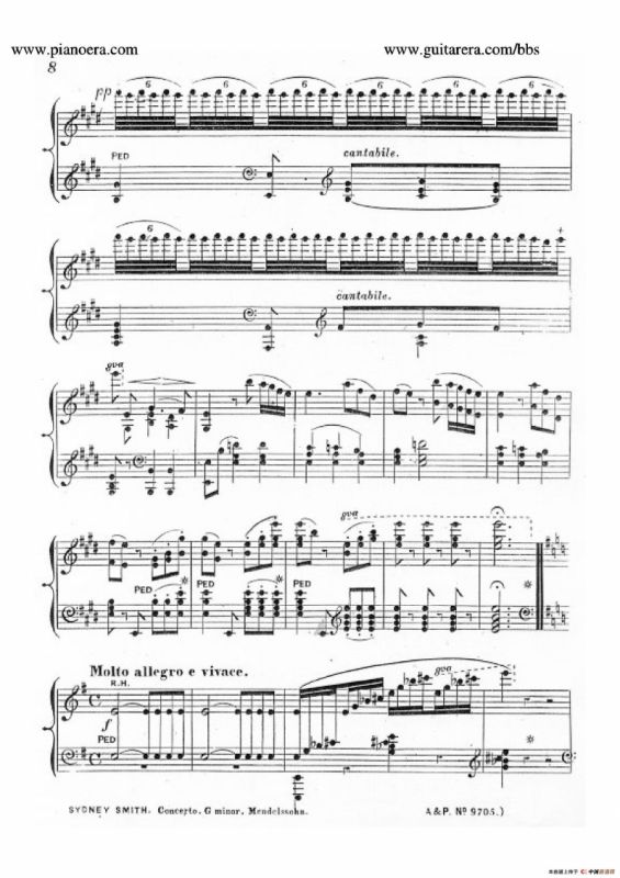 Piano Concerto No.1 in g Minor Op.25（g小调第一钢琴协奏曲·钢琴独奏）